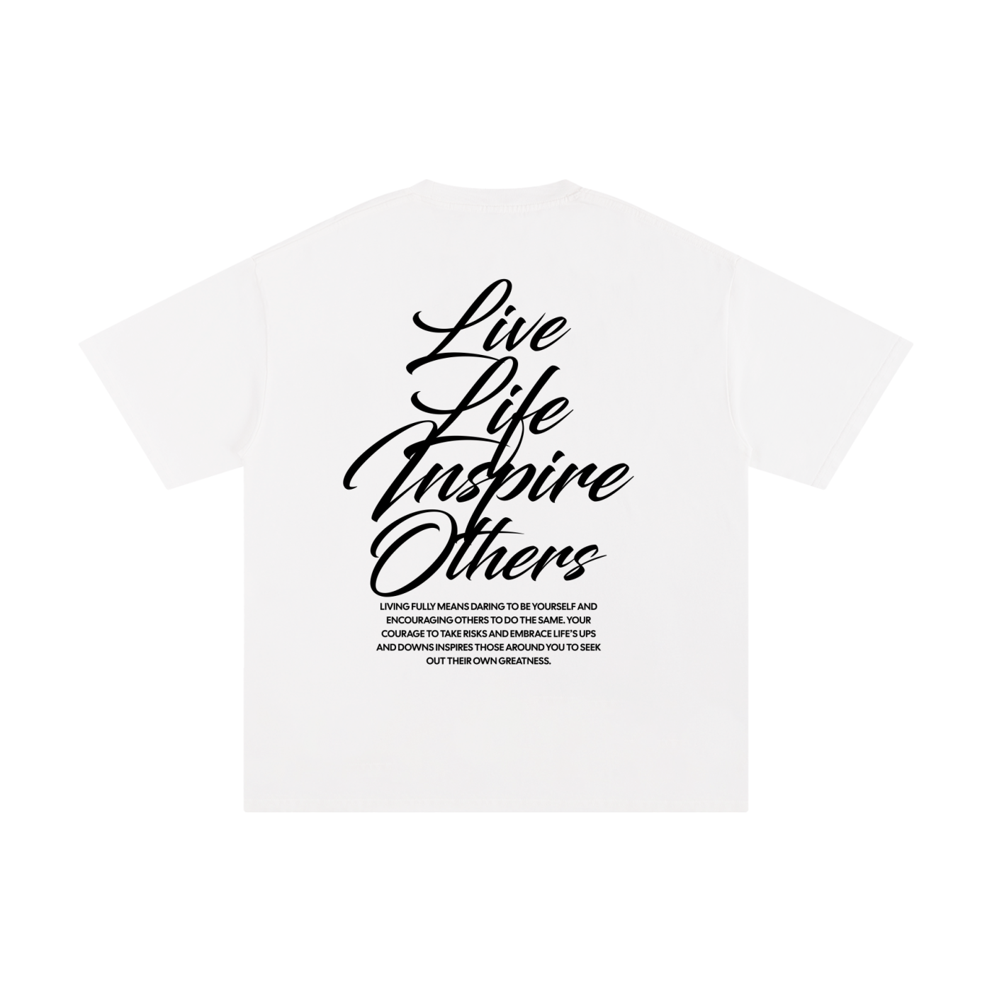 Always Grateful Co,Live Life Inspire Others,Premium cotton t-shirt,Everyday motivation brand,Live Life Inspire Others Tee,Everyday streetwear shirt