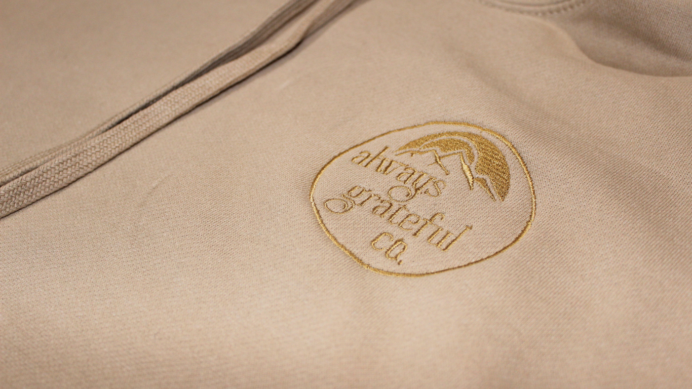 AG Co. Stamp Heavyweight Embroidered Hoodie