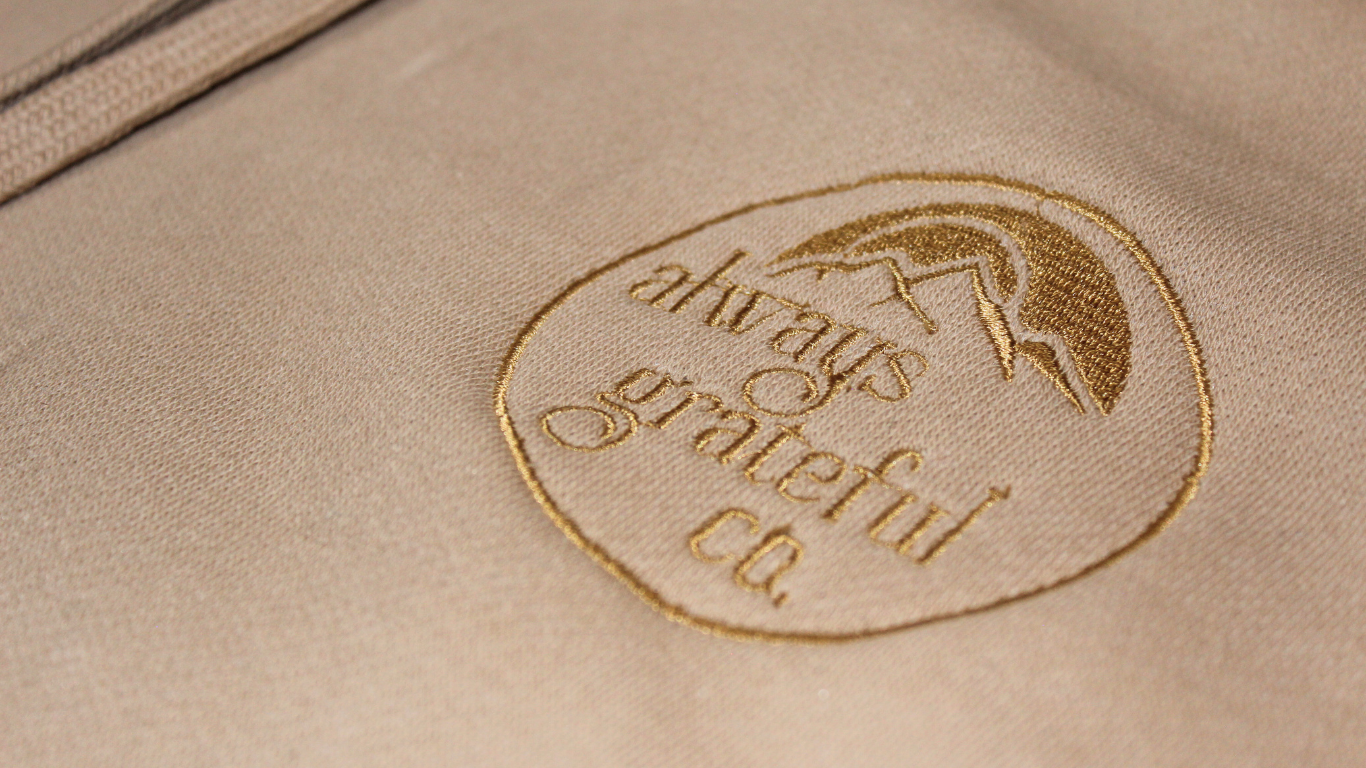 AG Co. Stamp Heavyweight Embroidered Hoodie