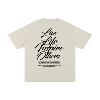 Always Grateful Co,Live Life Inspire Others,Premium cotton t-shirt,Everyday motivation brand,Live Life Inspire Others Tee,Everyday streetwear shirt